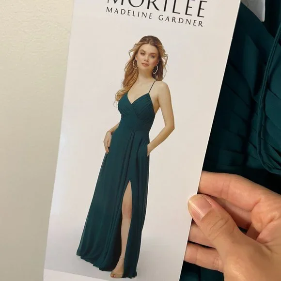 Mori Lee 21725 Tie Back Bridesmaid Dress NWT - Picture 4 of 9